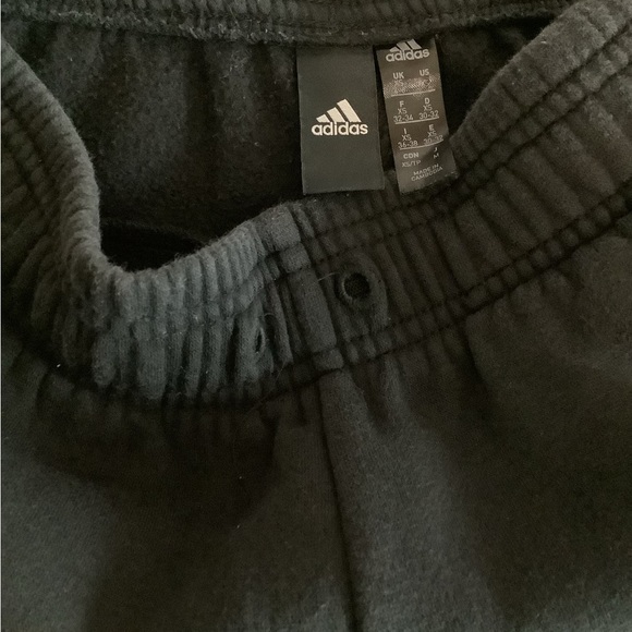 Adidas Size XS Black and White Track Pants with Signature Stripes. Preloved - Picture 6 of 6